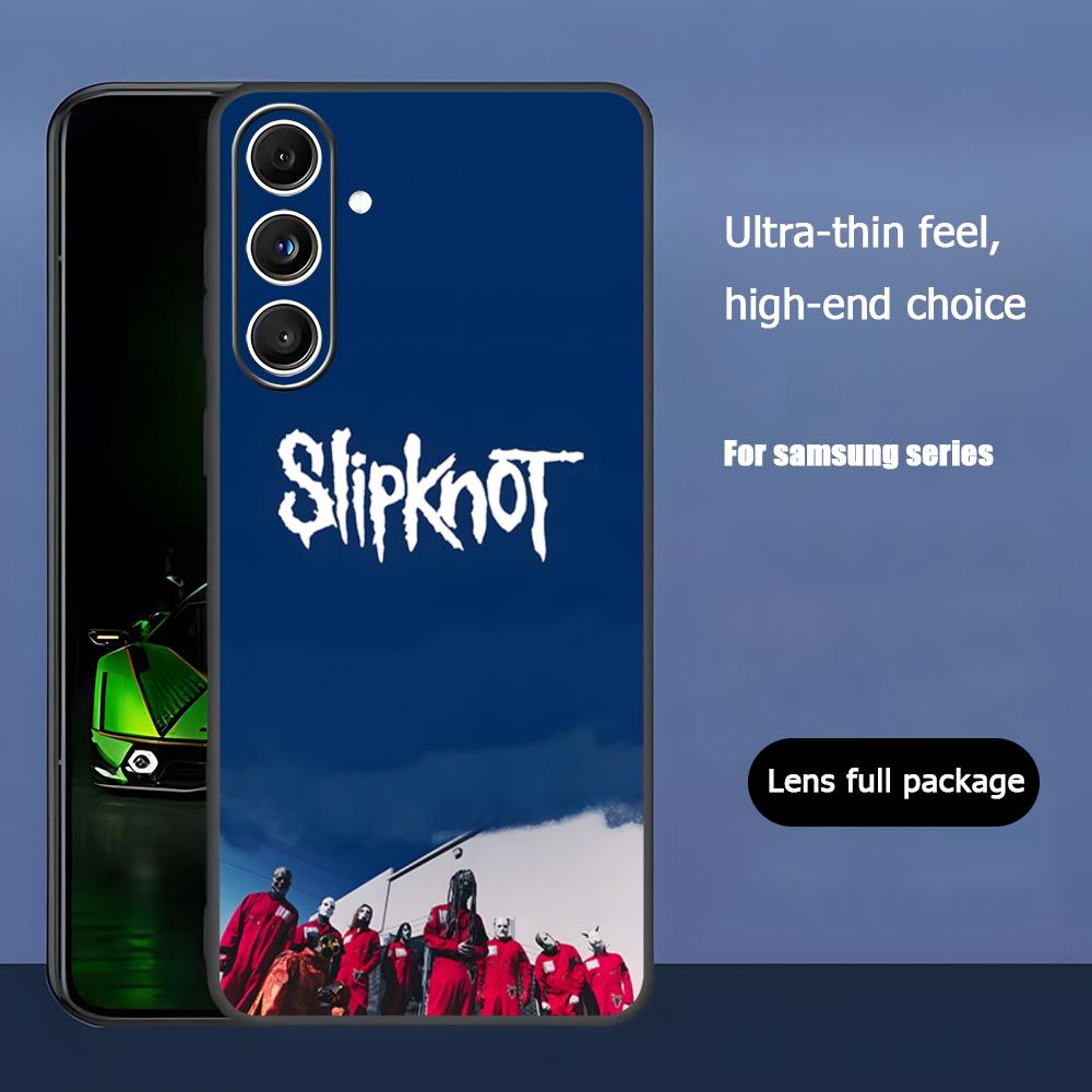 Популярный чехол для телефона Rock с изображением группы Slipknot для Samsung Galaxy S25 S24 S23 S22 S21 S20 Plus Ultra Note20 Мягкий черный