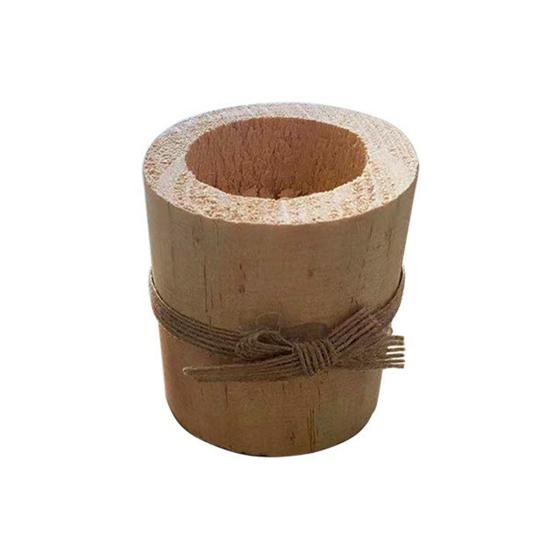 3 шт. Деревянный подсвечник-пеньок, подсвечник для чайной свечи, подставка для свечи-вотива, деревенский, для гостиной, ванной комнаты, украшение, центральный элемент стола, орнамент