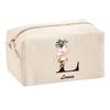 Trousse multifonction Louna Lettre Fleur Cadeau Anniversaire Noël Idée Personnalisé Original | Trousse Scolaire Fournitures Bureau