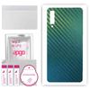 apgo Protective Skin Sticker for the Back Compatible with Samsung Galaxy A7 (2018), Wrap Film, Foil, Vinyl - Pattern Carbon Chameleon CAKA1