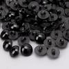 100x Black Shank Button DIY Sewing Eye Shirt Doll DIY Craft 9/10/11.5/12.5/15mm