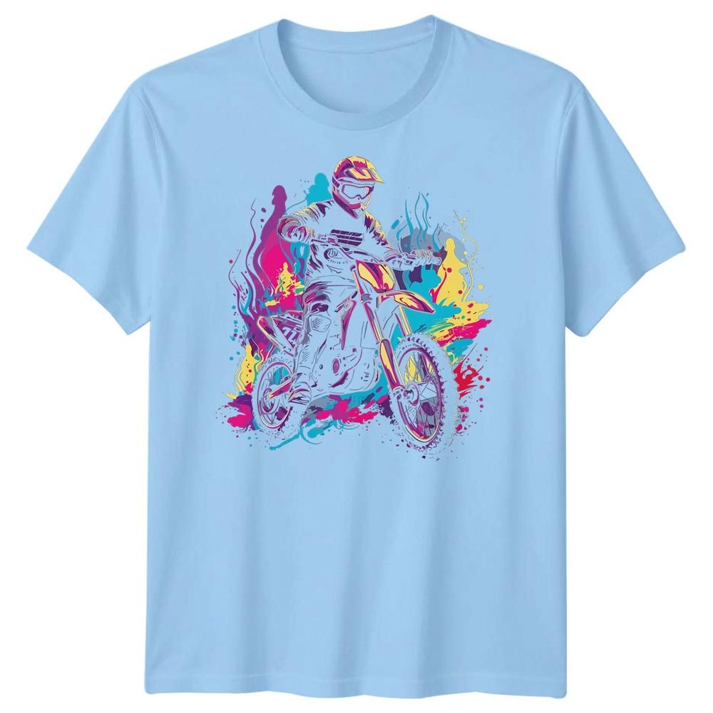 Motocross Rider Dirt Bike Sports Mens TShirt Extreme Action