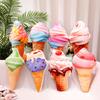 Simulated Cute Fruit Ice Cream Pillow Plush Toys for Girls Sofa Cushions At Home Ornaments Children's Gifts