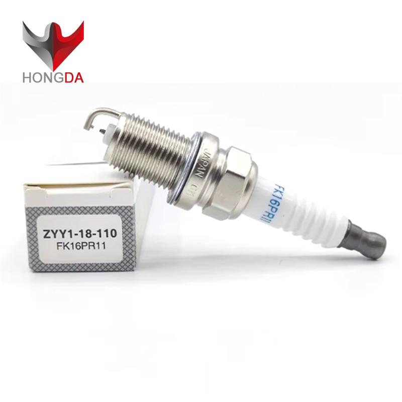 HONGDA New Iridium Spark Plug ZYY1-18-110 FK16PR11 For Mazda 2 1.3L 1.5L Mazda 3 1.6L ZYY1 18 110 FK16PR-11 ZYY118110