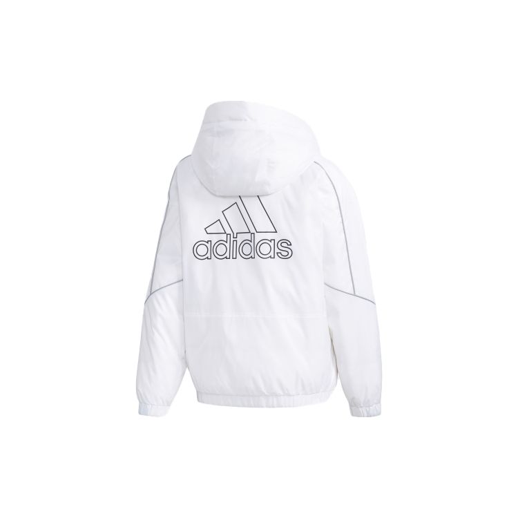 Adidas W Field Down PK Outdoor Warm Hooded Down Jacket Winter Women Jacket White EC7477