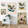 Pet Portrait Dog Cat Poster and Print Bath Funny Kids Bathroom Wall Art Canvas Painting Gift Pictures Home Decoration