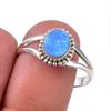 Natural Australian Opal Gemstone 925 Solid Sterling Silver Ring Size 9.5 J8C08