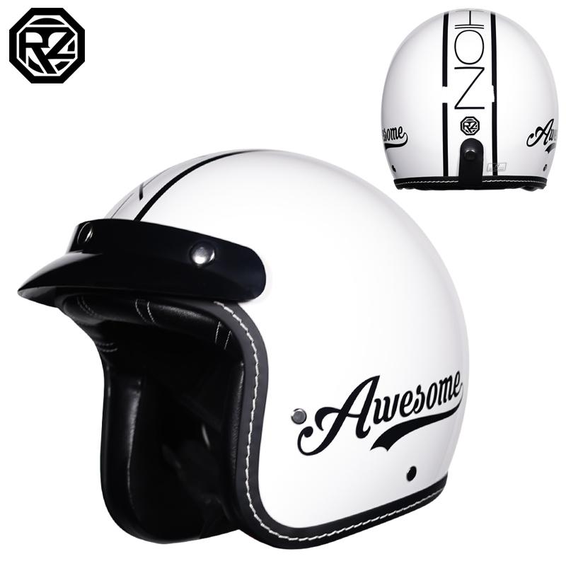 Винтажный мотоциклетный шлем шляпа 3/4 открытый полушлем шлем мото Four Seasons