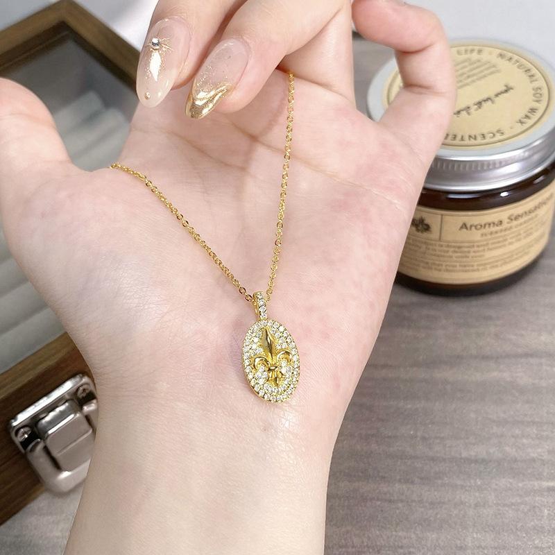 Весна и Лето Французское Ретро Ожерелье Ирис Женские Высокое Чувство Легкая Роскошь Цветочные Серьги-Пуссеты Винтажное Цыганское Кольцо