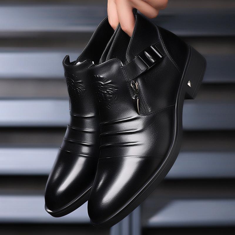 Модные дизайнерские новые кожаные ботинки челси на платформе для мужчин, модные мужские туфли класса люкс с мягкой подошвой, осенне-зимние мужские ботильоны