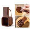 Wooden Coffee Spoons Walnut Wood Hanging Rope Coffee Measuring Scoop Ground Beans Square Tea Sugar Spoon for Home Office