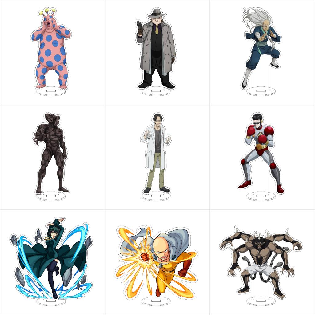 16 см Аниме ONE PUNCH MAN Акриловый стенд-украшение Саитама/Король Глубин/Подземный Король Фигурка-стенд Хэллоуинские подарки