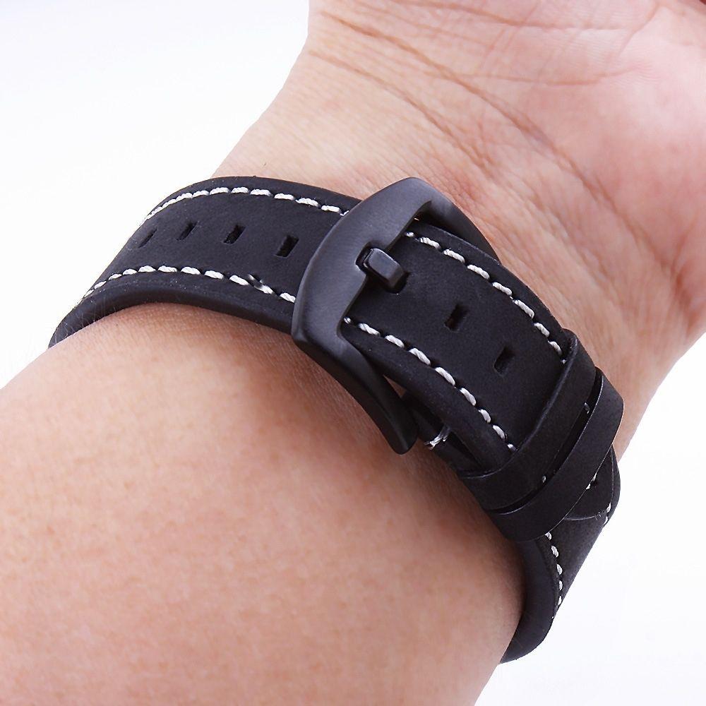 18 мм 20 мм 22 мм ремешок из натуральной кожи для часов в стиле ретро Crazy Horse кожаный ремешок для часов универсальный ремешок для наручных часов fot Garmin Amazfit HUAWEI Samsung