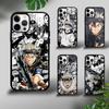 Anime B-Black C-Clover Phone Case For iPhone 16 15 14 13 12 11 Pro Xs Max Mini Plus Celulares Hard Funda