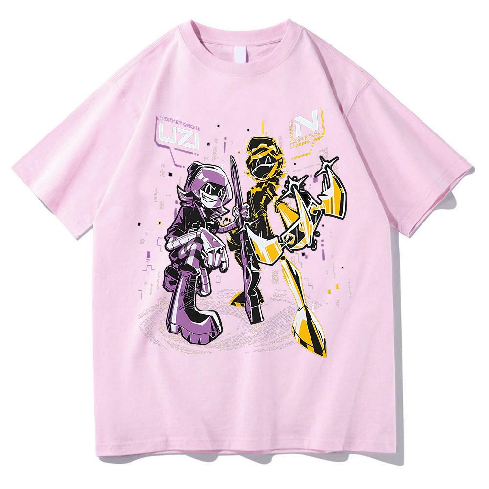 Футболки Murder Drones N и Uzi, модные женские/мужские хлопковые футболки с принтом аниме, одежда в стиле хип-хоп с коротким рукавом, панк, уличная одежда 2000 года, футболка