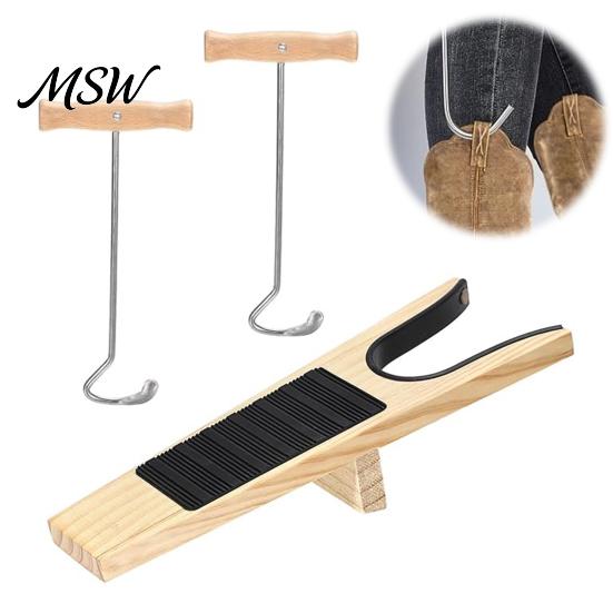 Elderly Mobility Aid Boot Jack with Long Handle, Easy Removal Portable Shoehorn, Non-slip Grip Shoe Helper Sturdy Iron Construction Shoes Tool