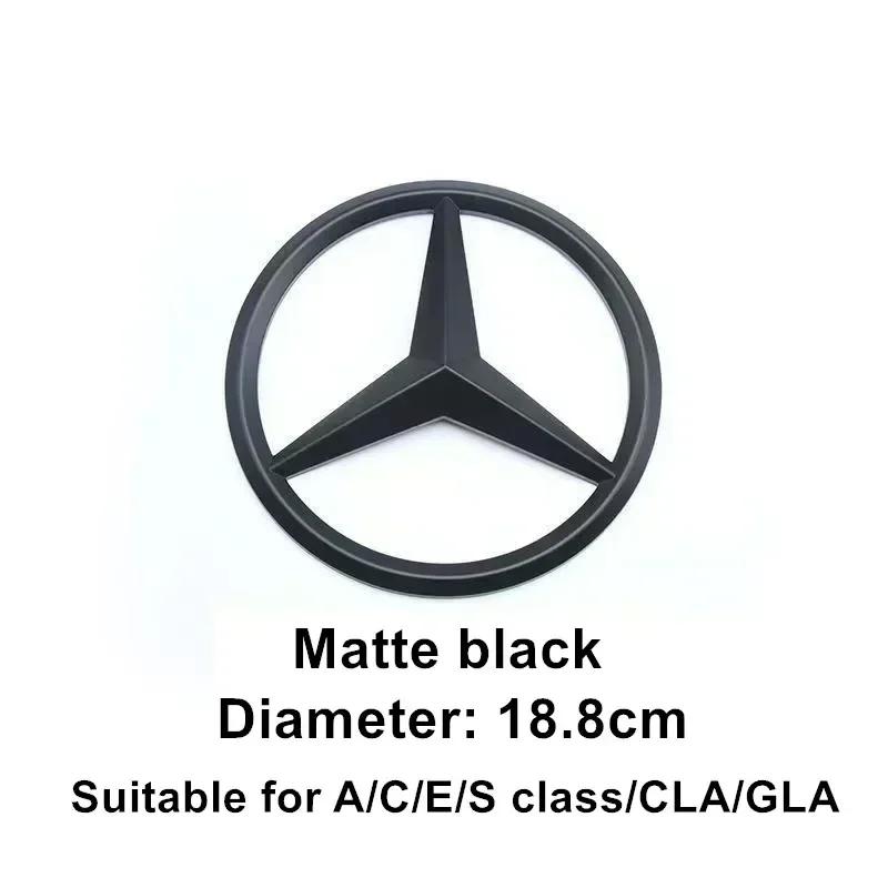 ESU5 ABS Car Front Grille Badge Decal Cover Emblem for Mercedes Benz W204 W205 W210 W211 W212 W213 C E Class GLA GLK ML GLC GLE