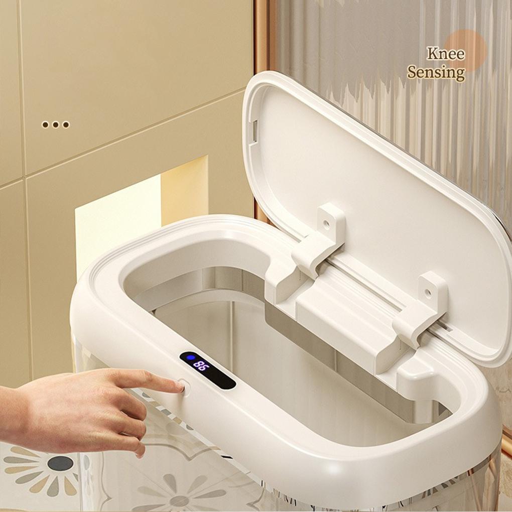 Kitchen Trash Can Sensor Wave Hand And Open Waterproof Sensor Trash Can Bathroom Size Is Appropriate