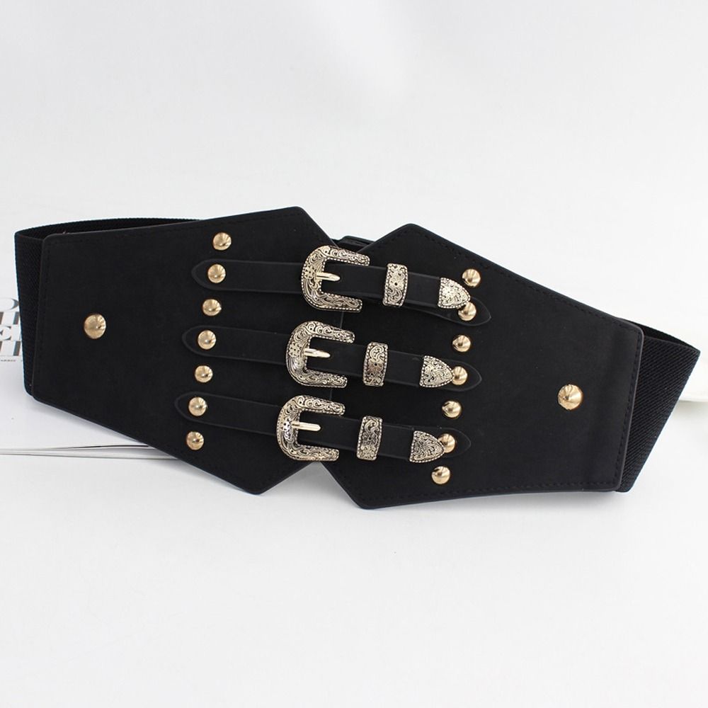 Decoration Corset Top Metal Buckle Waist Belts Women Waistband Korean Waist Strap Coat Decoration