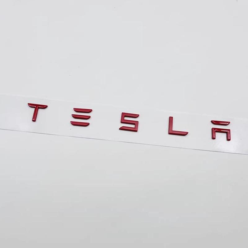 Bpyqc0 Наклейки с логотипом автомобиля Tesla Декоративные наклейки на багажник автомобиля Для Tesla Model 3 S X Y Cybertruck Roadster SpaceX P75D P85D P90D