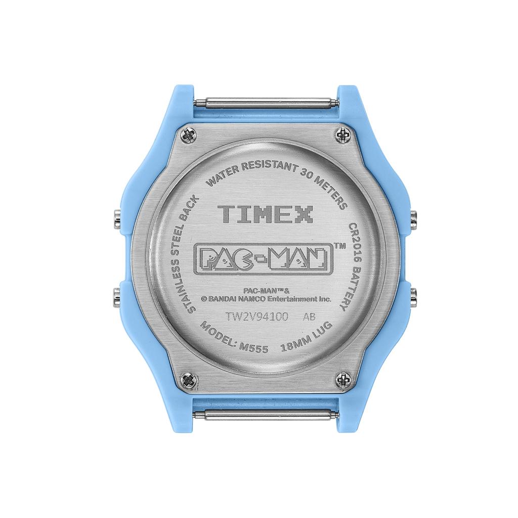 Watch PAC MAN Digital Light Blue Dial Resin Plastic Quartz 3 ATM Water Resistant 30MM Watch TW2V94100 Light Blue [TIMEX] [Item]