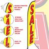 2 Sets Sale Themed Swooper Flag with Storage Bag Flagpole Kit and Ground Stake, 7 ft Sale Banner Feather Flag for Retail Store Business Advertising