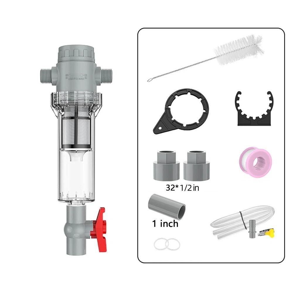 1/2 Thread Fish Waste Collector Precision Filtration Water Filter Valve Garden Pool