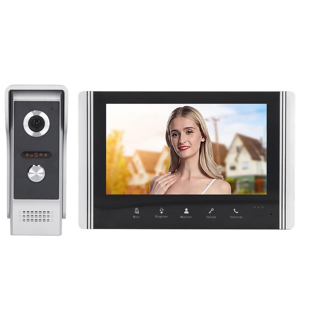 7-дюймовый WiFi видеодомофон с системой внутренней связи 1 в 1 с визуальным управлением по телефону и дистанционным управлением