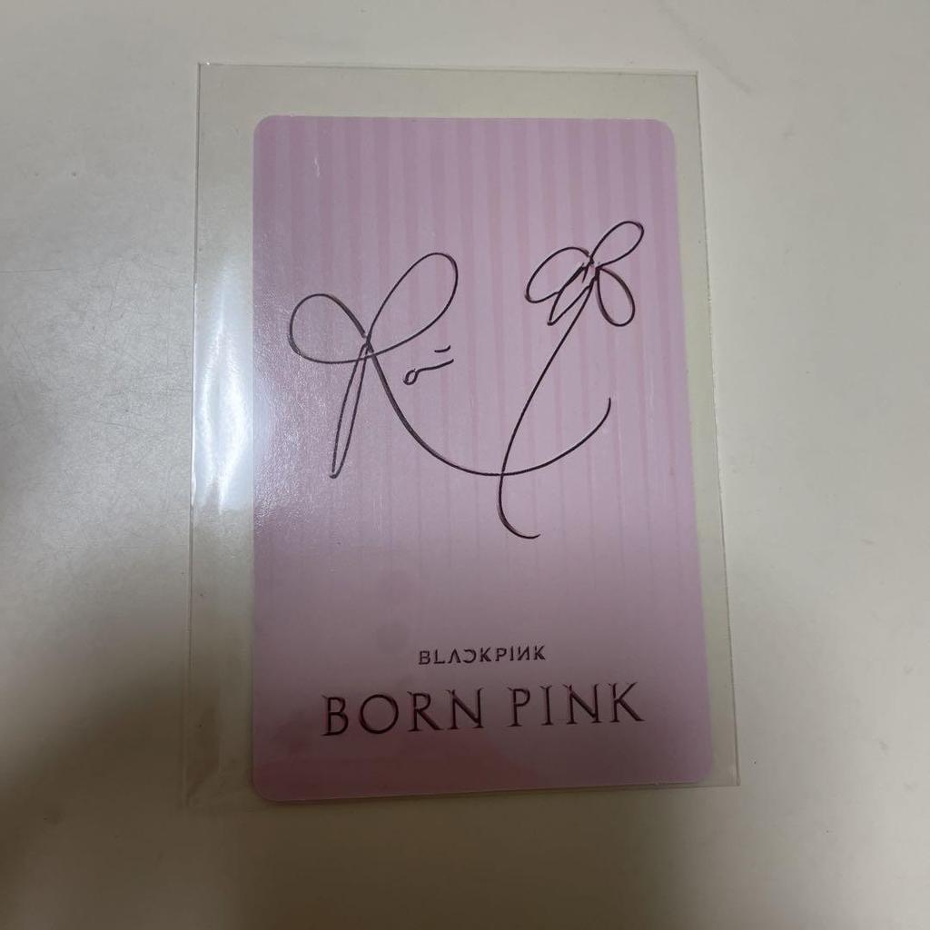 [Б/У] Бонусная торговая карточка BLACKPINK Rosé LP