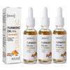 3pcs Turmeric Skin Glow Face Serum Dark Spot Whitening Black Patches Melasma Corrector Brightening Anti-aging Skin Care