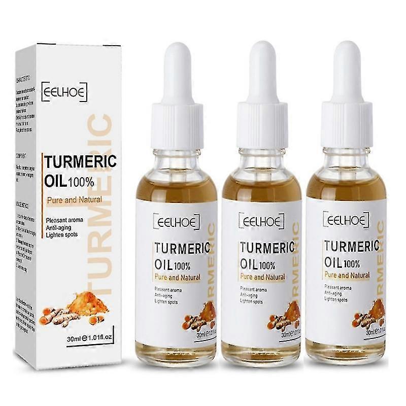 3pcs Turmeric Skin Glow Face Serum Dark Spot Whitening Black Patches Melasma Corrector Brightening Anti-aging Skin Care
