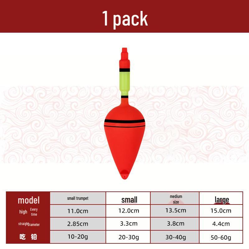 Большой животик Длинный заброс Светящийся поплавок для рыбалки на море и серебряного карпа