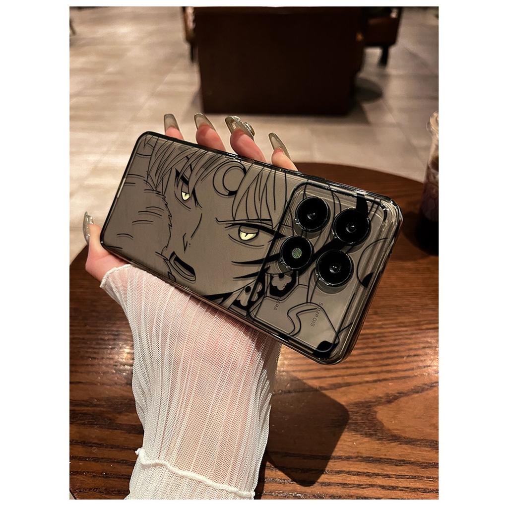 Anime Line Art Manga Eyes TPU Phone Case For IPhone 15 14 13 12 11 Pro Max X XR XS 8 7 Plus, Clear Shockproof Protective Cover