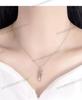 S925 Sterling Silver Couple's Embrace Love Pendant Necklace - Exquisite and Fashionable Clavicle Chain for Women