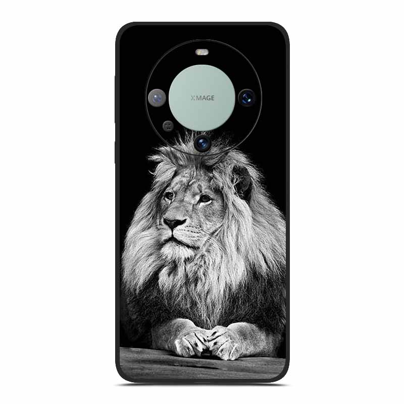 Мягкий ТПУ чехол для телефона Huawei Mate 60 Силиконовая роскошная задняя крышка для Huawei Mate 60 pro Чехол Животное Лев Динозавры