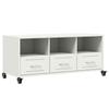 VidaXL TV Cabinet, Television Stand with Drawers and Shelves, TV Stand with Living Room Storage, White 846697