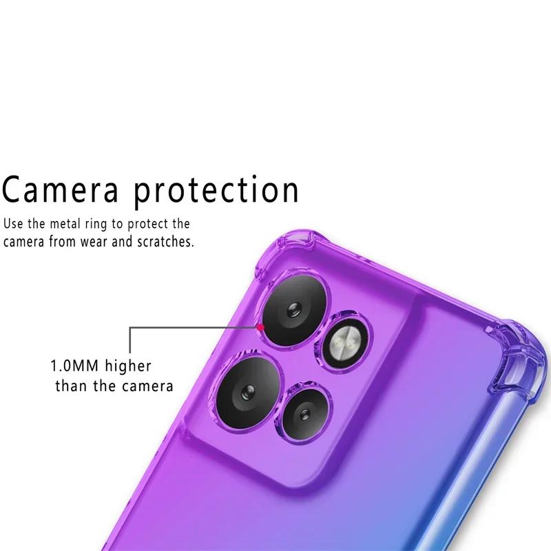 Ударопрочный градиентный чехол из ТПУ для Motorola Edge 50 Neo Защитная крышка для Moto Edge 50 Pro Fusion Ultra Funda Coque Capa