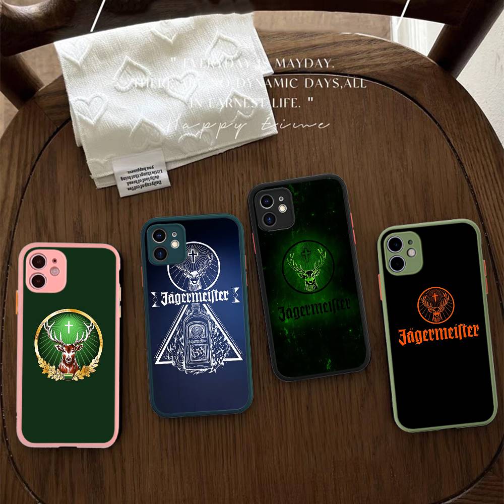 Hot J-JaegermeisterS Phone Case For iPhone 16 15 14 11 12 13 Pro Max Plus 12 XS Max Back Cover Matte Case