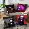 Skibidi Toilet Animation Pillow Case Square Pillow Bedroom Sofa Leisure Comfort Cushion Car Living Room Home Decoration 40X40