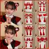 Plush Children Red Bow Hairpin Cat Ears Hanfu Hair Sticks All-match Ancient Style Hairpin Girls