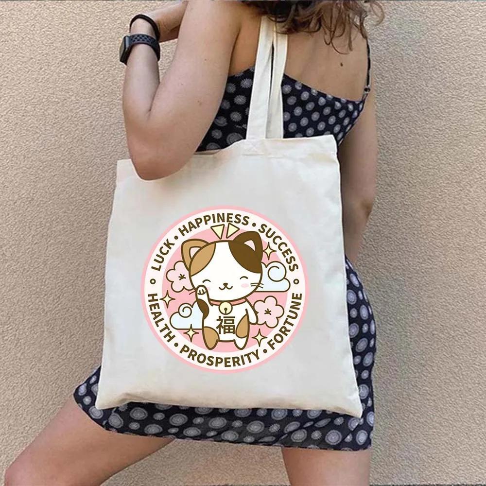 Printing Shopping Bag Female Travel Graphic Handbag Tote Handbags Aesthetic Carvas Shoulder Bags