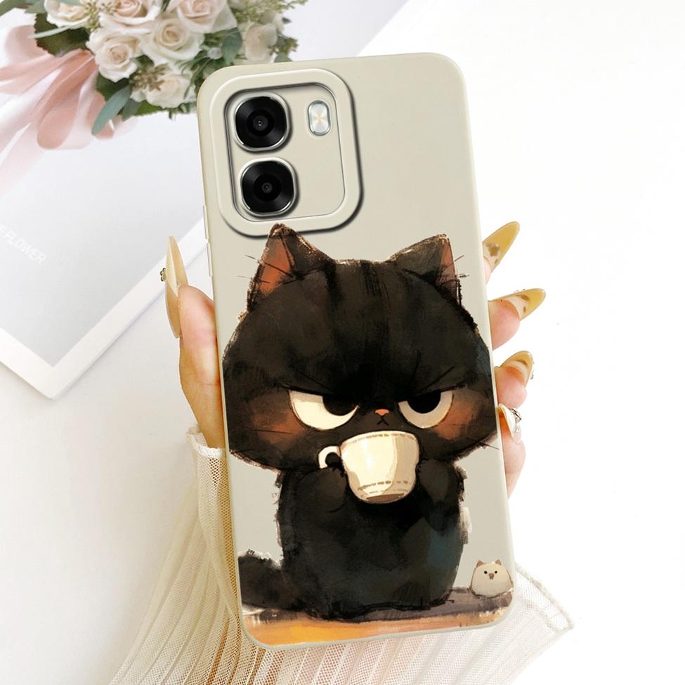 Чехол для телефона Oppo A6x 4G CPH2819 5G CPH2783 Чехол для Oppo A6x Милый Кавайный Роскошный Модный Цветы Крутой Расписной Силиконовый Корпус