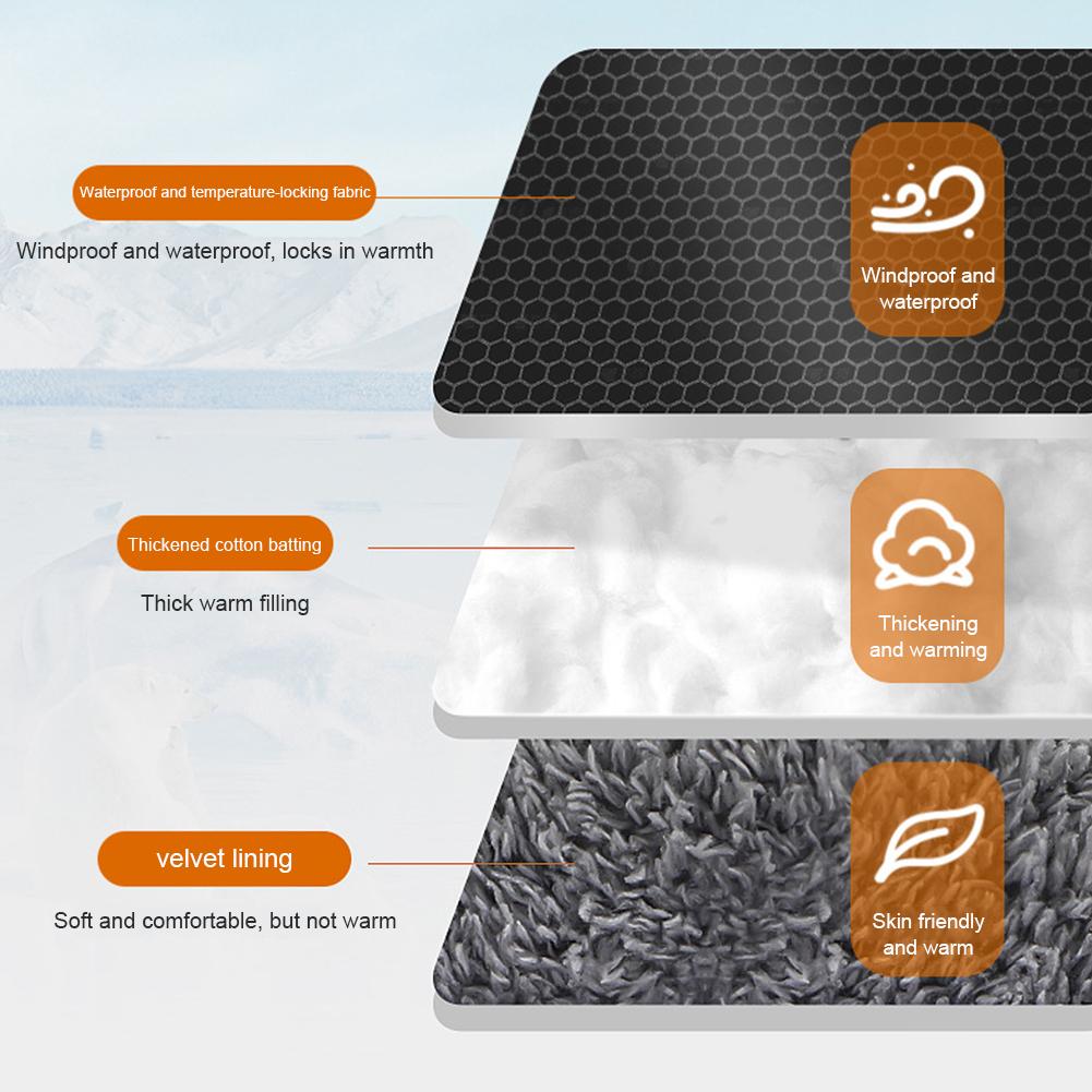 1 пара муфт для руля мотоцикла, зимнее снаряжение, рукавицы, теплые перчатки, водонепроницаемые наручники, чехлы для ручек велосипеда, утеплители