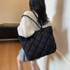 Студенческая сумка-тоут для занятий, женская новая вместительная сумка для поездок на работу, модная осенне-зимняя ромбовидная повседневная сумка через плечо