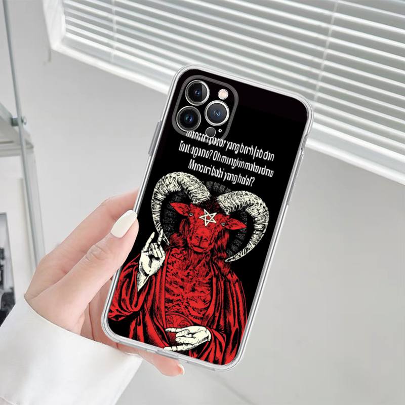 Чехол для телефона Devil Satan, силиконовый мягкий для iPhone 14, 13, 12, 11, Pro, Mini, XS, MAX, 8, 7, 6, Plus, X, XS, XR