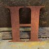 Vintage Metal Letter Wall Art (12 Inch) - Rustic A-Z Alphabet Sign, Industrial Style Decor for Home, Kitchen, Bar, and Housewarming Gifts