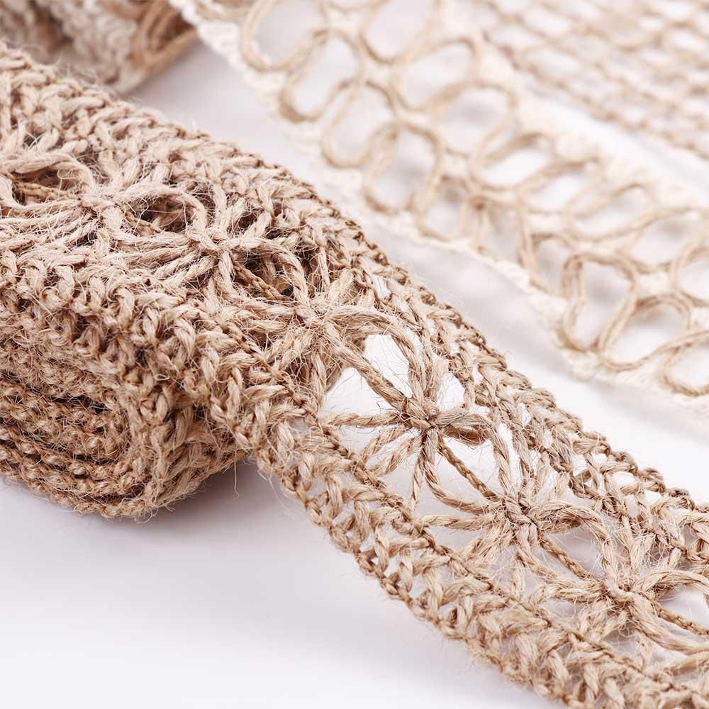 Gift Wrapping Lace Gift Box Decor Wedding Party Supplies Hemp Rope Burlap Roll Jute Ribbon