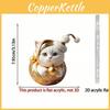 Car Accessory Acrylic Cat Cartoon Decor For Christmas Auto Festive Gift Interior
