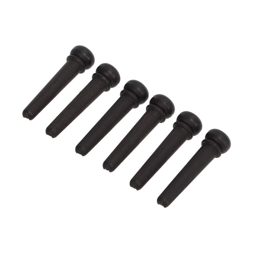 6 шт. гитарных колков, черных деревянных штифтов, штифтов, запасных частей для гитар, аксессуаров