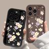 Чехол для телефона с мультяшными цветами для iPhone 15 14 13 12 11 Pro Max X XR XS Max 7 8 Plus SE3, чехлы для телефонов с цветочным узором, силиконовый противоударный бампер, задняя крышка